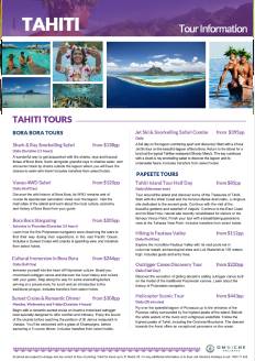 tahiti bora bora and papeete tours 2022